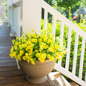 HyeFlora yellow decorative flowers brighten entryways