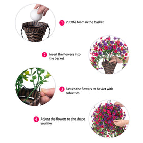 HyeFlora compact pot and chain fit easy mounting