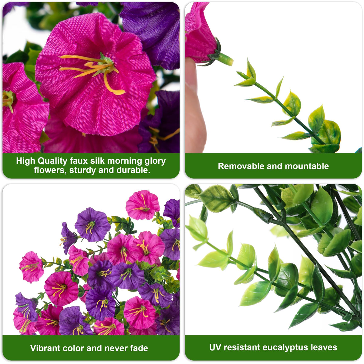 HyeFlora purple and fuchsia vines add color to balconies