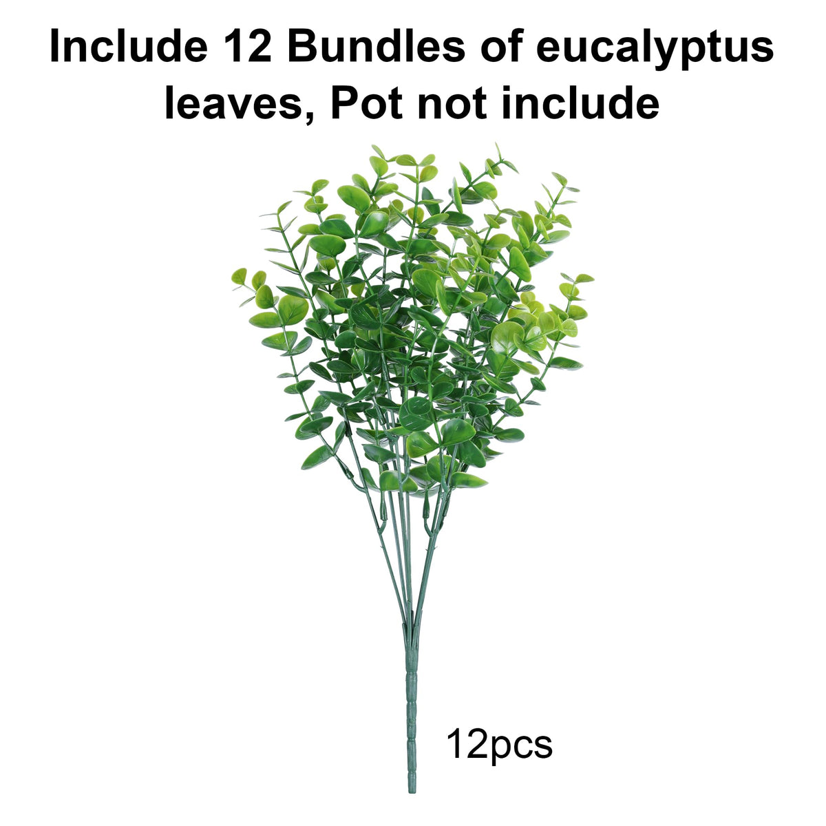 HyeFlora realistic outdoor eucalyptus stem for garden and porch