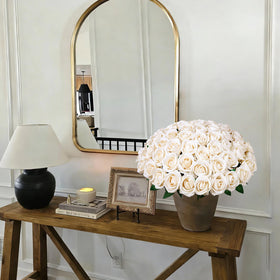 HyeFlora artificial roses for gift toppers and wreath crafts.
