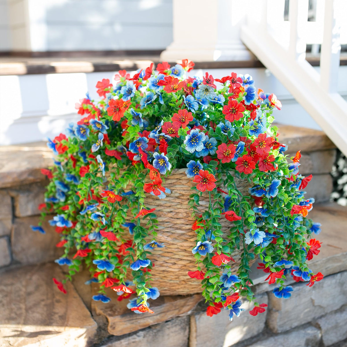 HyeFlora silk flower porch decor for fast, maintenance-free styling