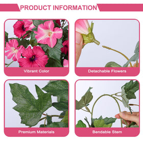 HyeFlora silk flowers for planters with realistic color and leaves