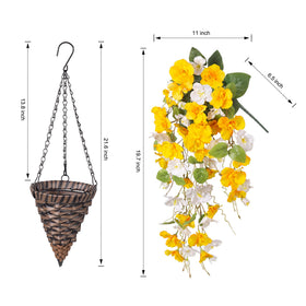 HyeFlora silk hibiscus decor adds year‑round greenery to patios and porches.