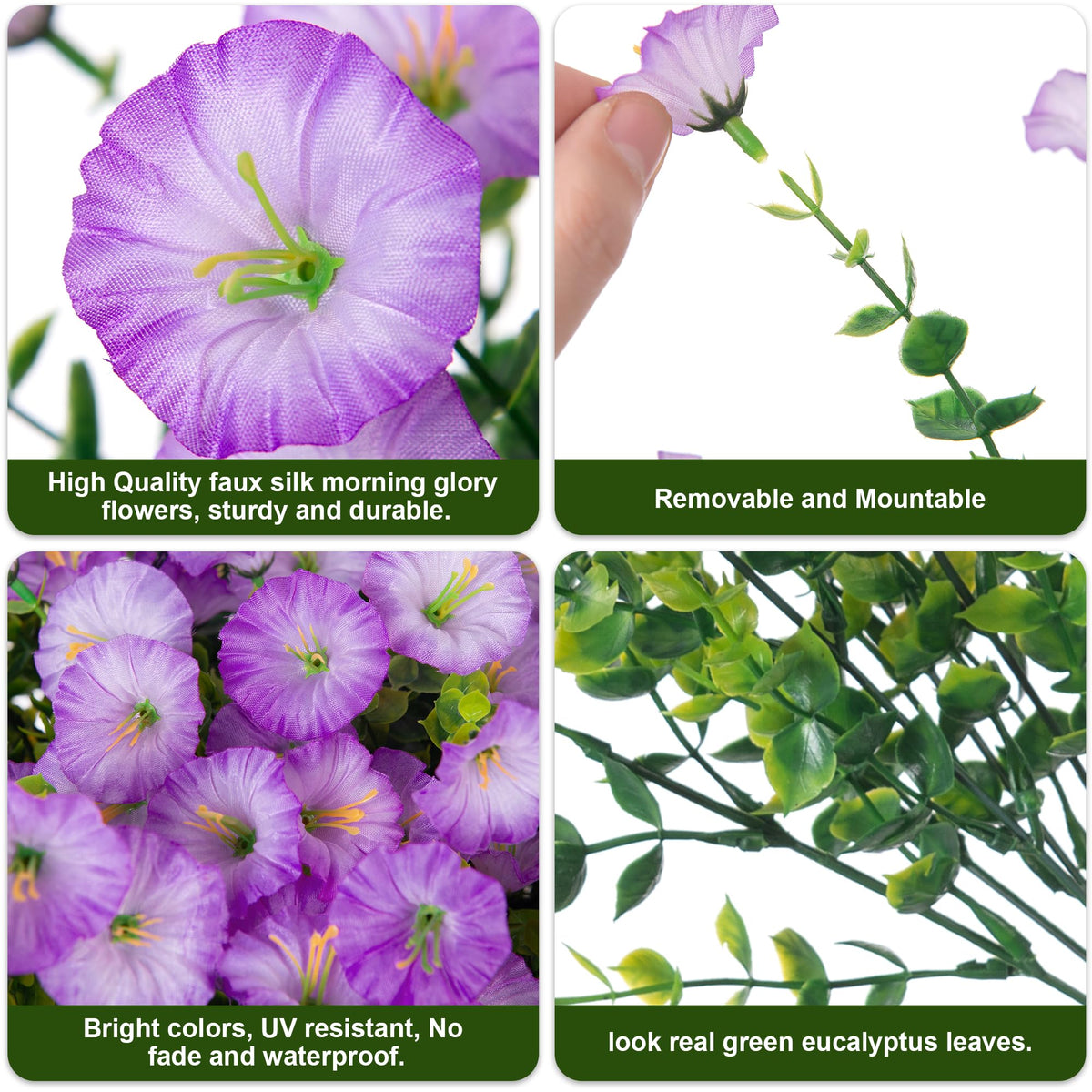 HyeFlora morning glory and eucalyptus front-door decor for curb appeal