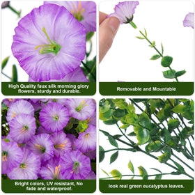 HyeFlora morning glory and eucalyptus front-door decor for curb appeal