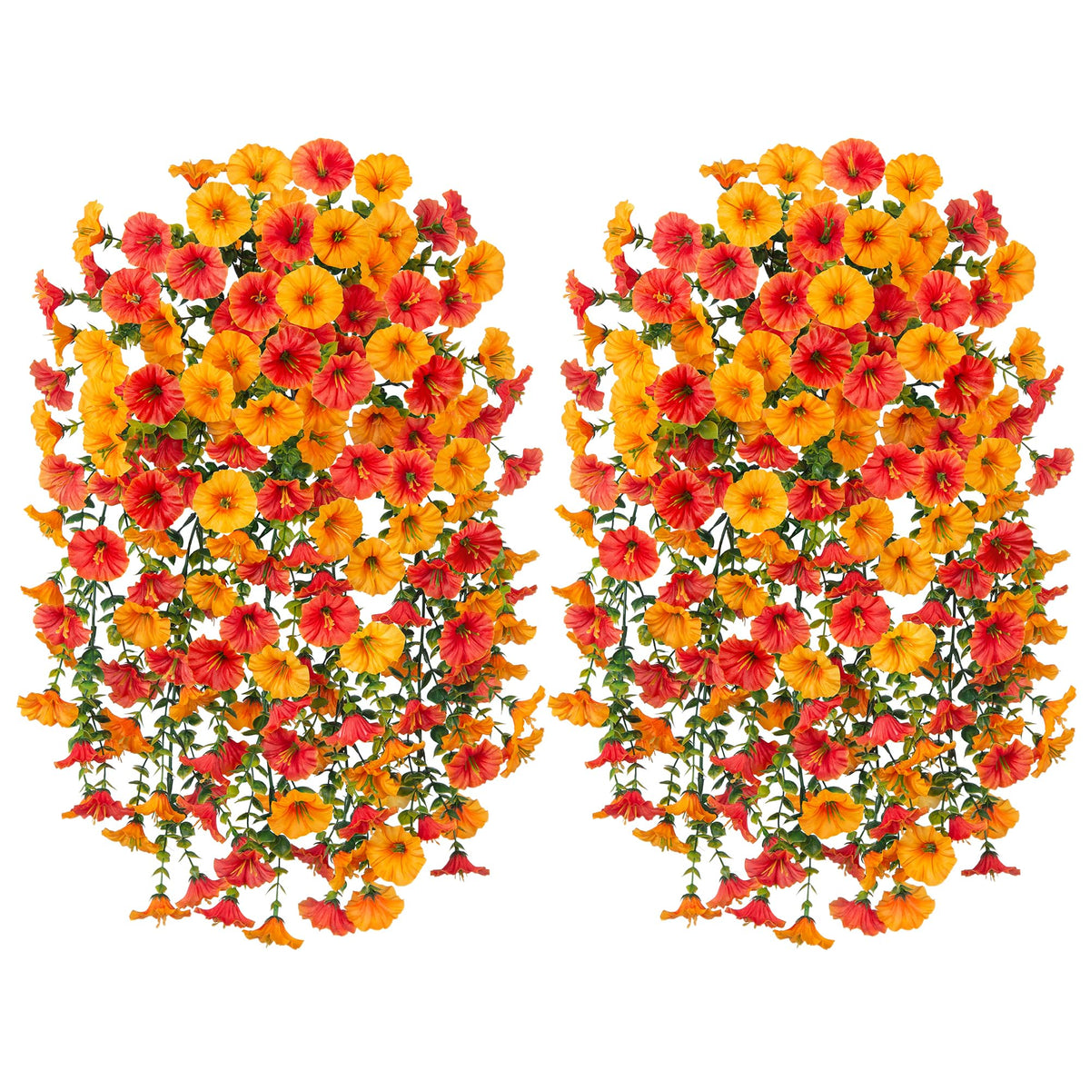 HyeFlora outdoor-friendly faux flowers with sturdy plastic and iron wire.