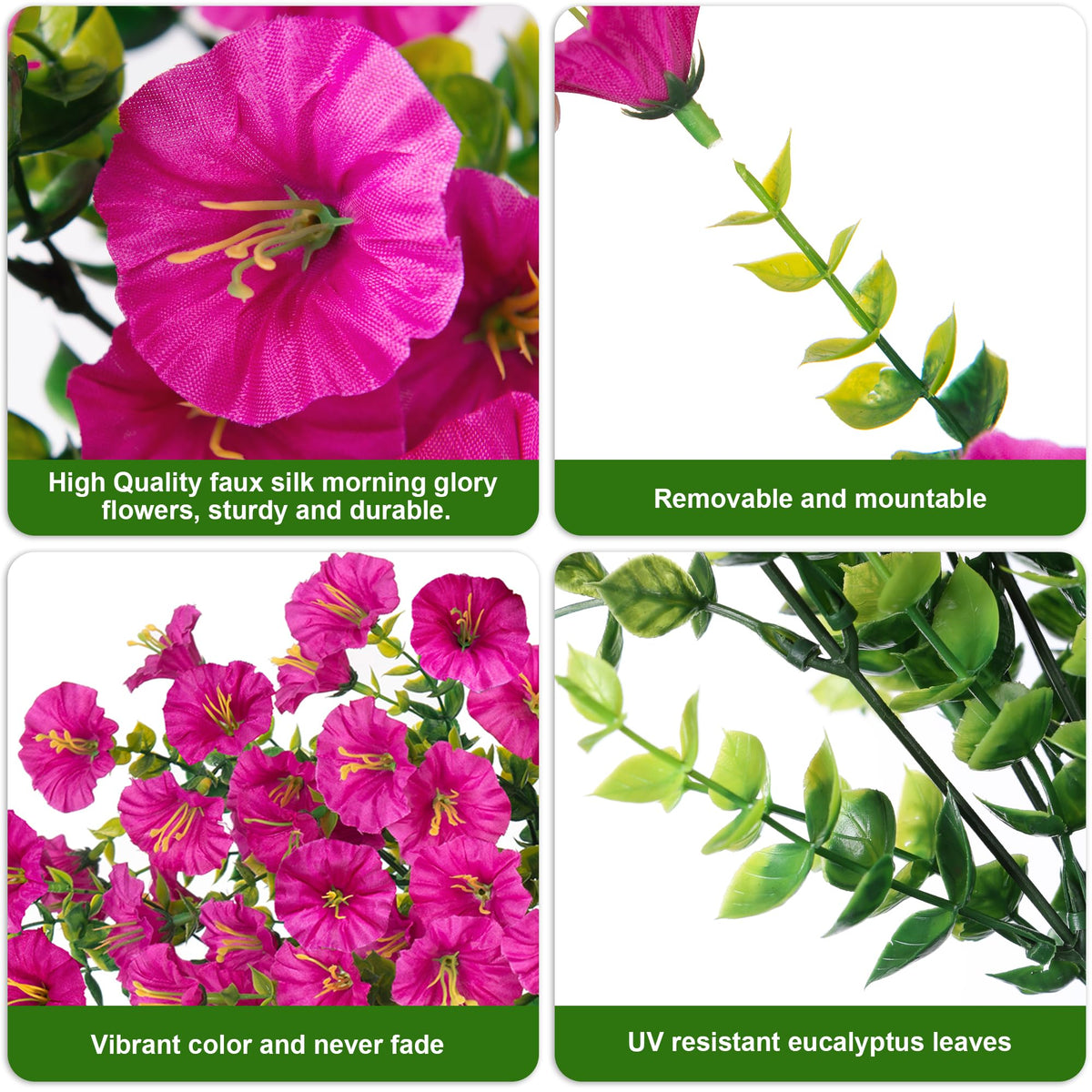 HyeFlora realistic trailing plant display for balconies and fences.