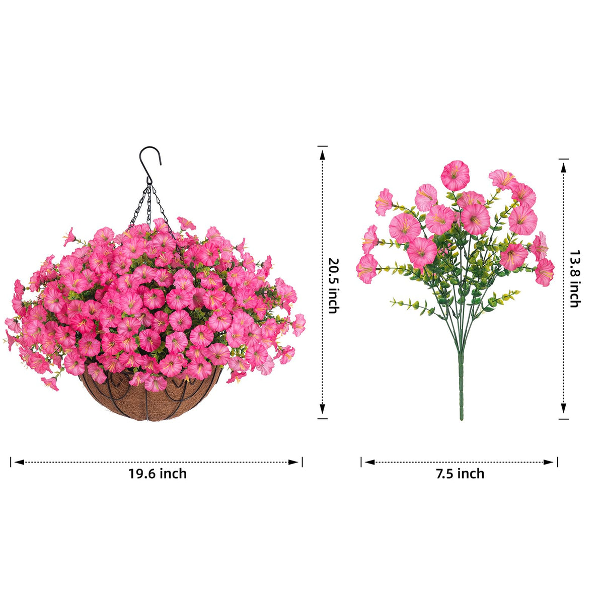 UV-resistant HyeFlora fake flowers outdoors for lasting color