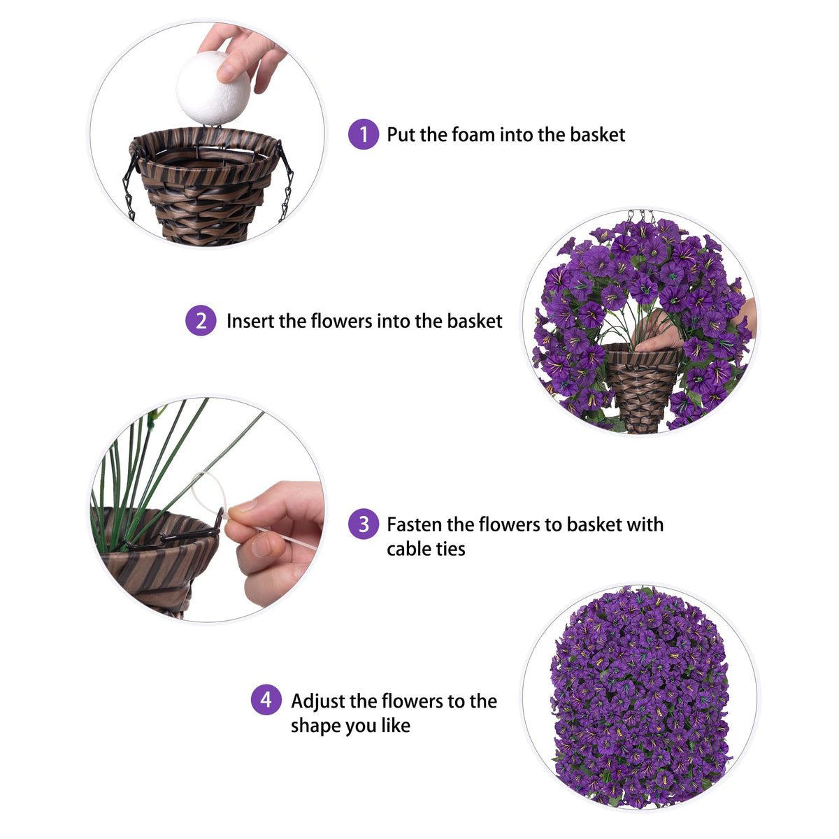 HyeFlora UV-resistant fake flowers maintain color in sunlight