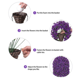 HyeFlora UV-resistant fake flowers maintain color in sunlight