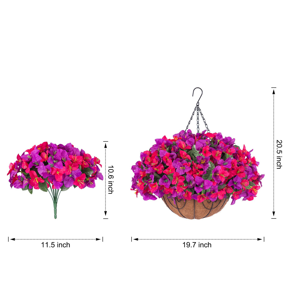 HyeFlora UV-resistant faux flowers maintaining color in sun and rain