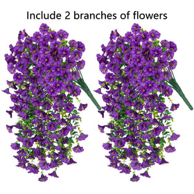 HyeFlora UV resistant hanging flowers ideal for outdoor living spaces.