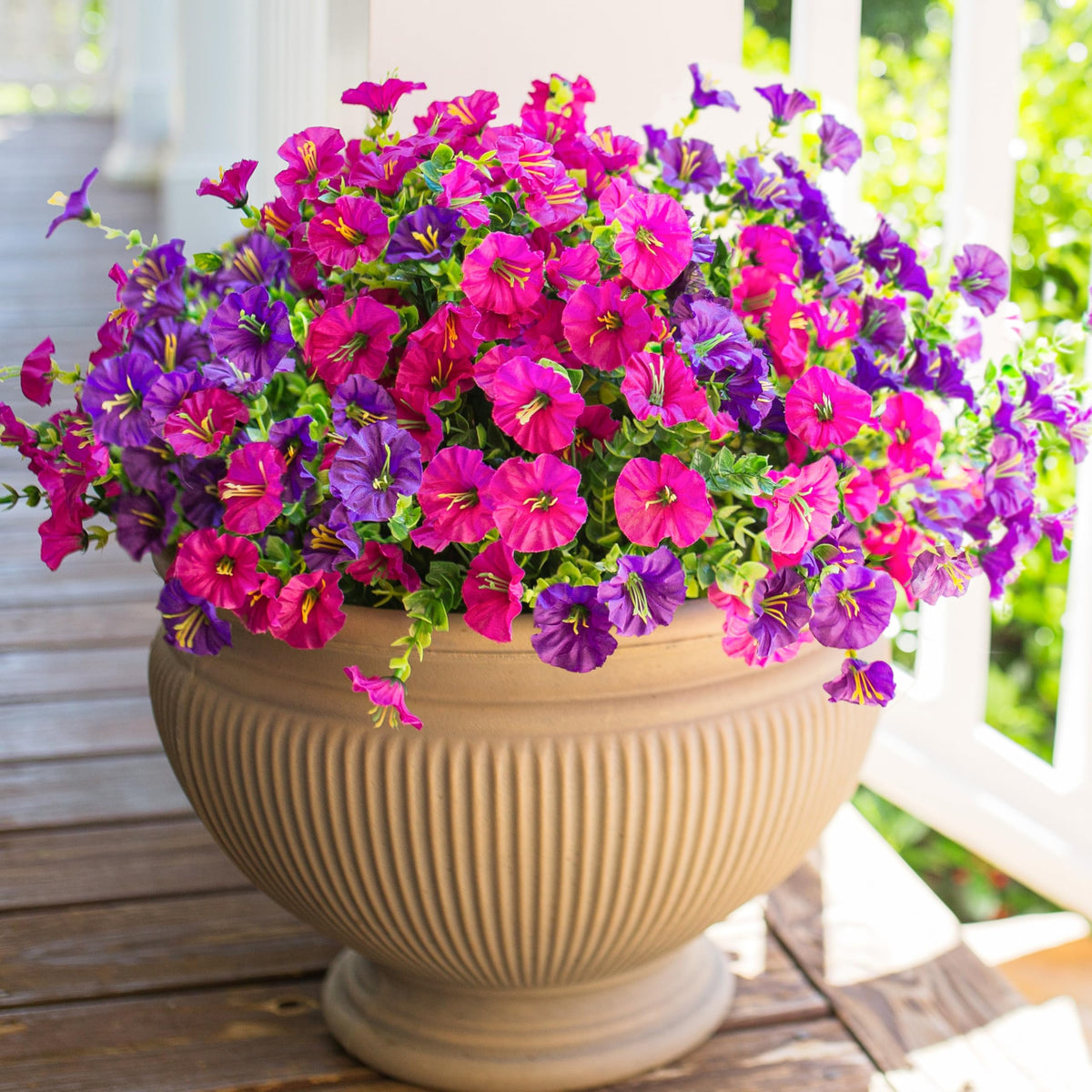 HyeFlora UV resistant morning glory bouquet retains color under sun