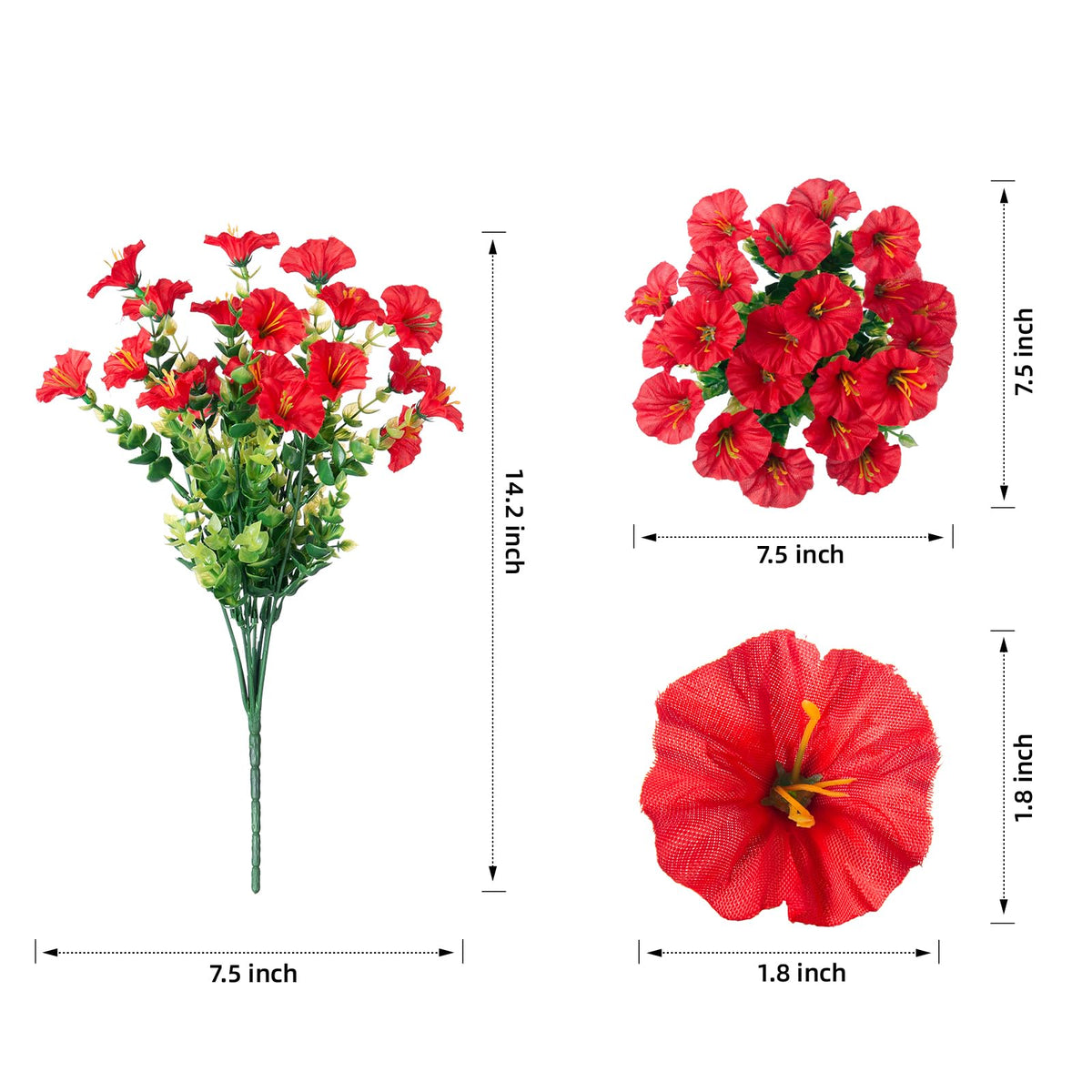 HyeFlora weatherproof artificial flowers suitable for all outdoor conditions