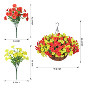 HyeFlora realistic hanging baskets suited for weddings and parties.