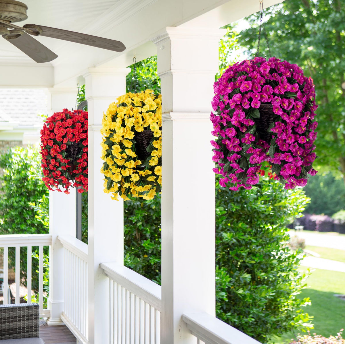 Hyeflora year-round blooming illusion adds spring vibe to any outdoor space.