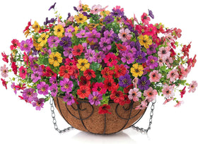 Close-up petals and textures mimic real flowers for natural-looking charm.