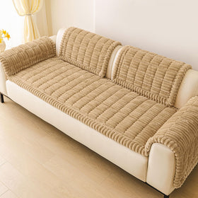 hyha camel couch cover blends with home décor while protecting upholstery