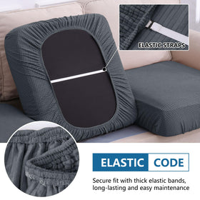 Hyha chaise lounge cover with elastic bottom for secure one-piece setup
