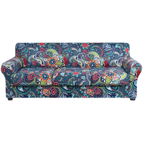 hyha couch cover floral paisley pattern protects furniture with easy-care style