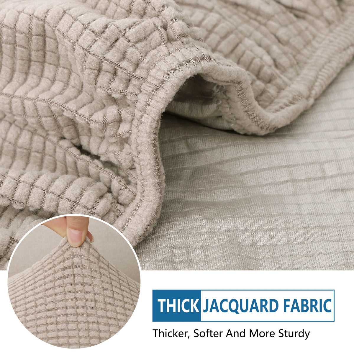 Hyha easy-care cushion cover is machine washable for quick cleanups.