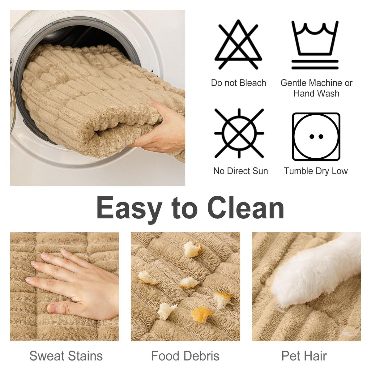 hyha easy-care design means simple washing and quick tumble-dry
