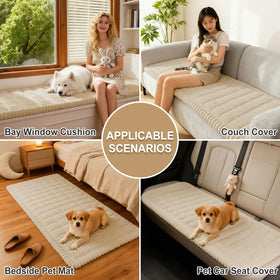 Hyha machine-washable couch cover makes cleaning easy after muddy paws.