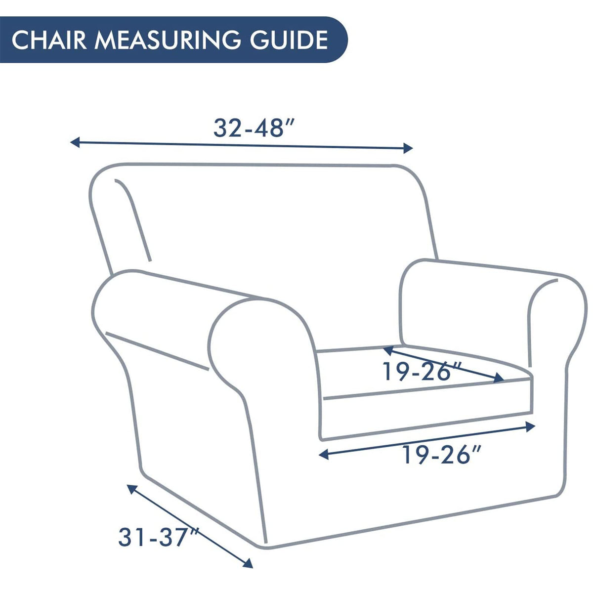 Hyha machine-washable slipcover cleans easily and maintains new-looking fabric after washing.