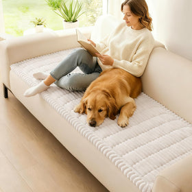 hyha non-slip bottom plush protector keeps the cover in place