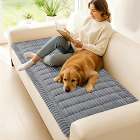 Hyha non-slip couch cover bottom keeps cover in place.