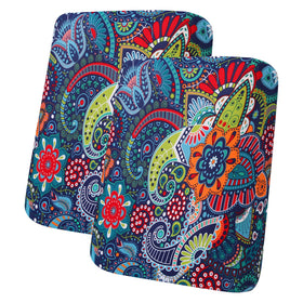 hyha paisley floral cushion cover closeup showing soft fabric and durable protection