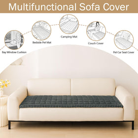 hyha plush fabric couch protector feels soft and thick, ideal for cozy pet naps.