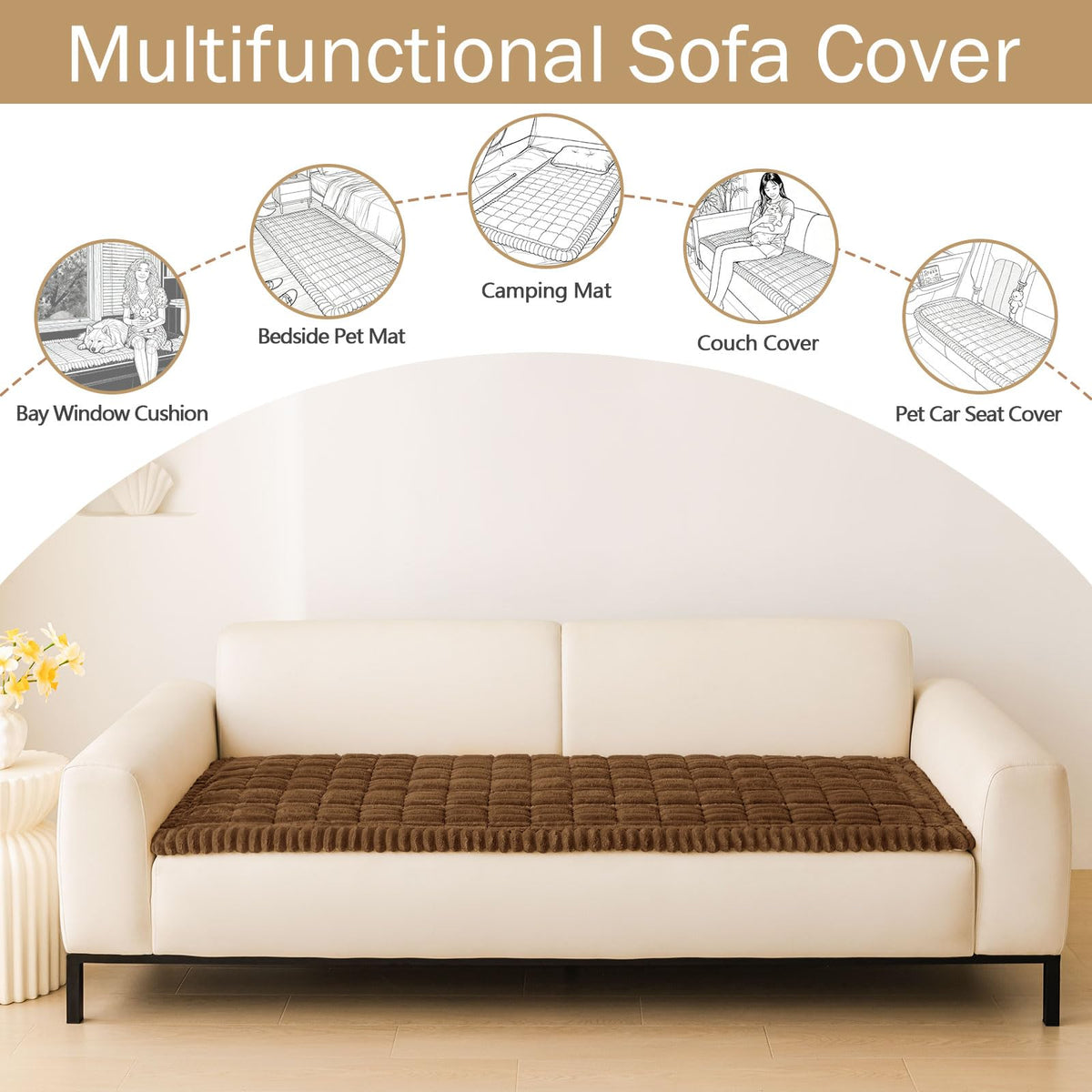 hyha plush fabric feels soft and cozy for pets and family