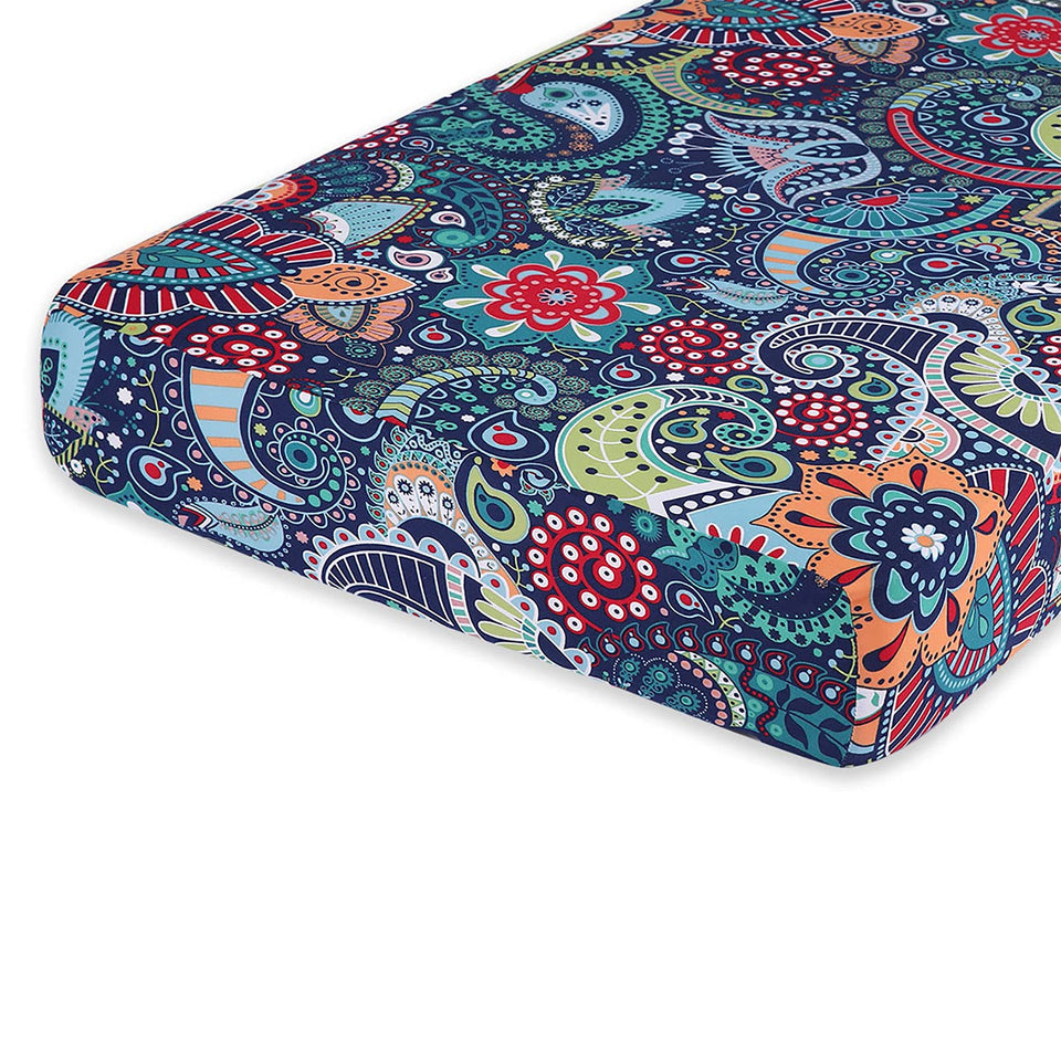 hyha printed couch cushion cover in paisley print for living room decor