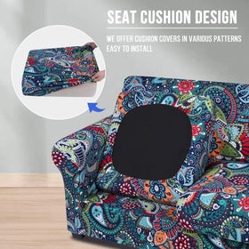 Hyha sofa slipcover in stretch fabric offers quick style uplift and comfortable feel.