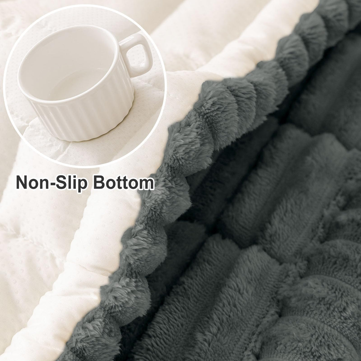 hyha three-cushion protector provides wide coverage for your sofa.