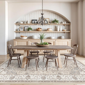 HY Hao Yun Lai versatile beige rug suits bedrooms and nurseries with warmth.