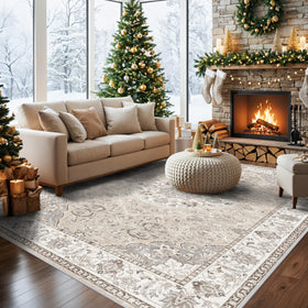 HY Hao Yun Lai machine-washable rug, easy-clean fibers for busy homes.