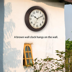 HYLANDA battery-operated clock uses one AA battery (not included).