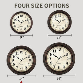 HYLANDA bronze wall clock showing clear numerals for quick time checks