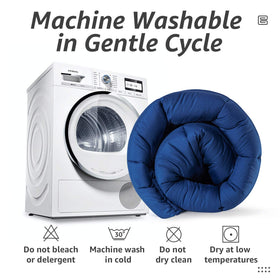 HYLEORY machine washable comforter for easy care and refresh.