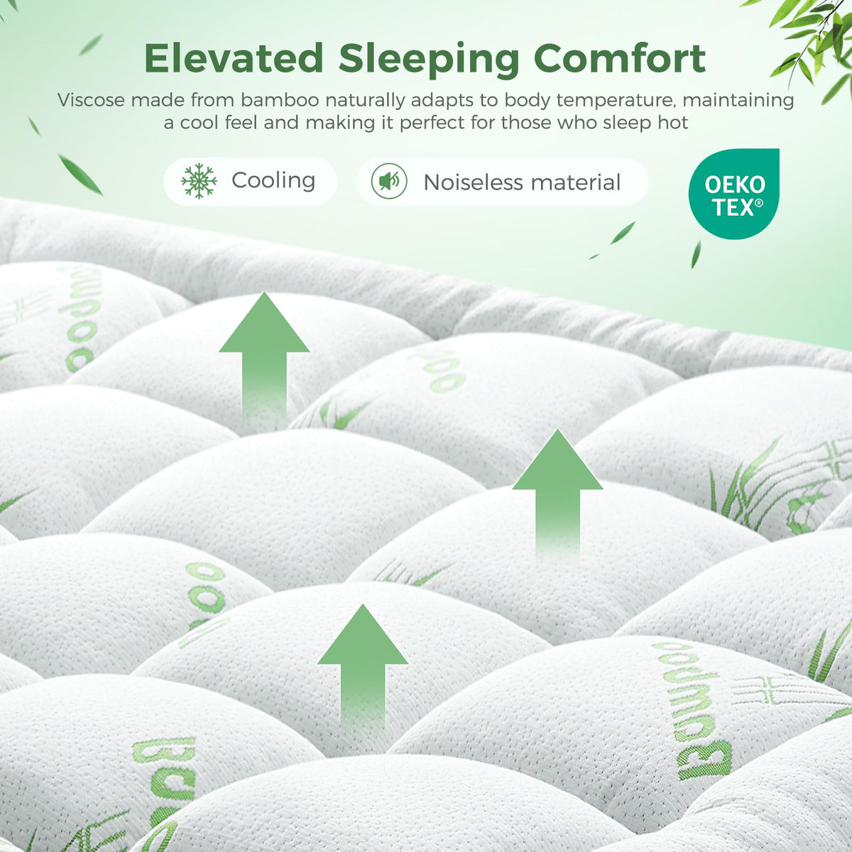 HYLEORY topper features quiet design for undisturbed sleep