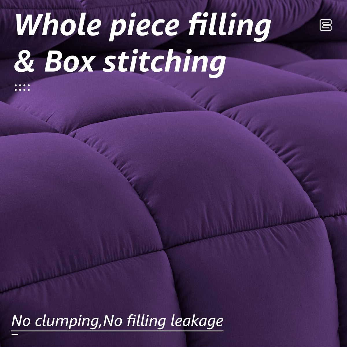 HYLEORY peach-skin fabric close-up showing ultra-soft, breathable cover for quiet, comfortable sleep.