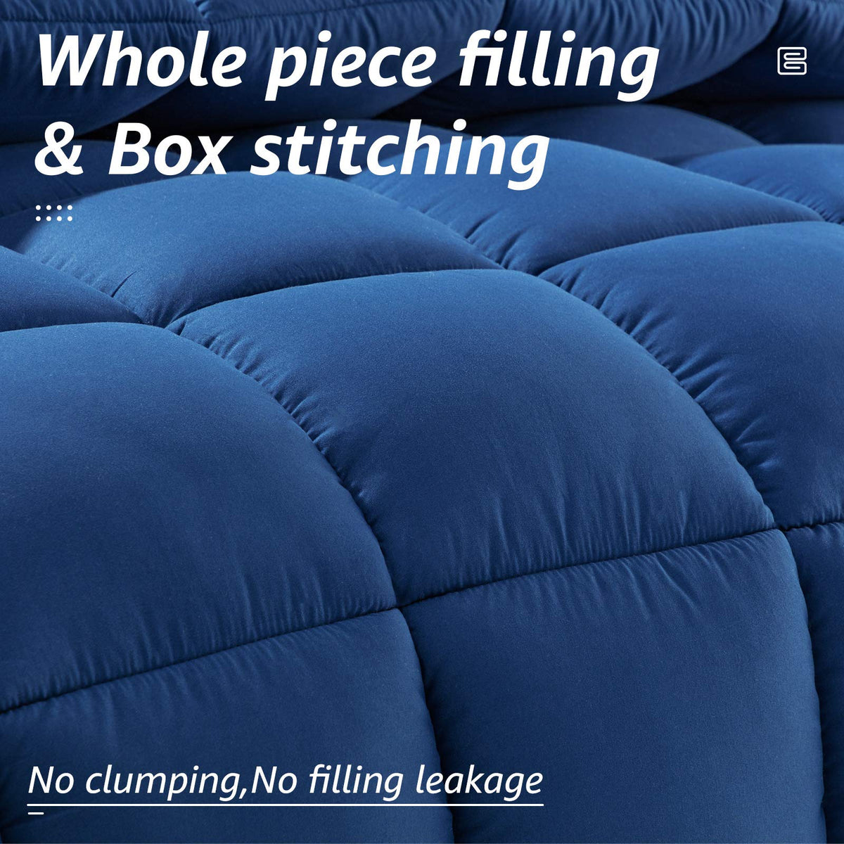 HYLEORY comforter with secure corner tabs prevents sliding during use.