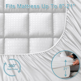HYLEORY fitted sides stretch to 21 inch depth for a non slip fit