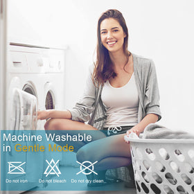 HYLEORY mattress pad is machine washable for effortless cleaning.