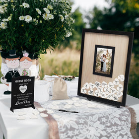 HYMENEX photo display frame to accompany messages.