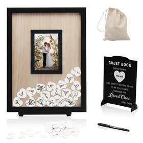 HYMENEX wedding guest book frame for guest signatures and memories.