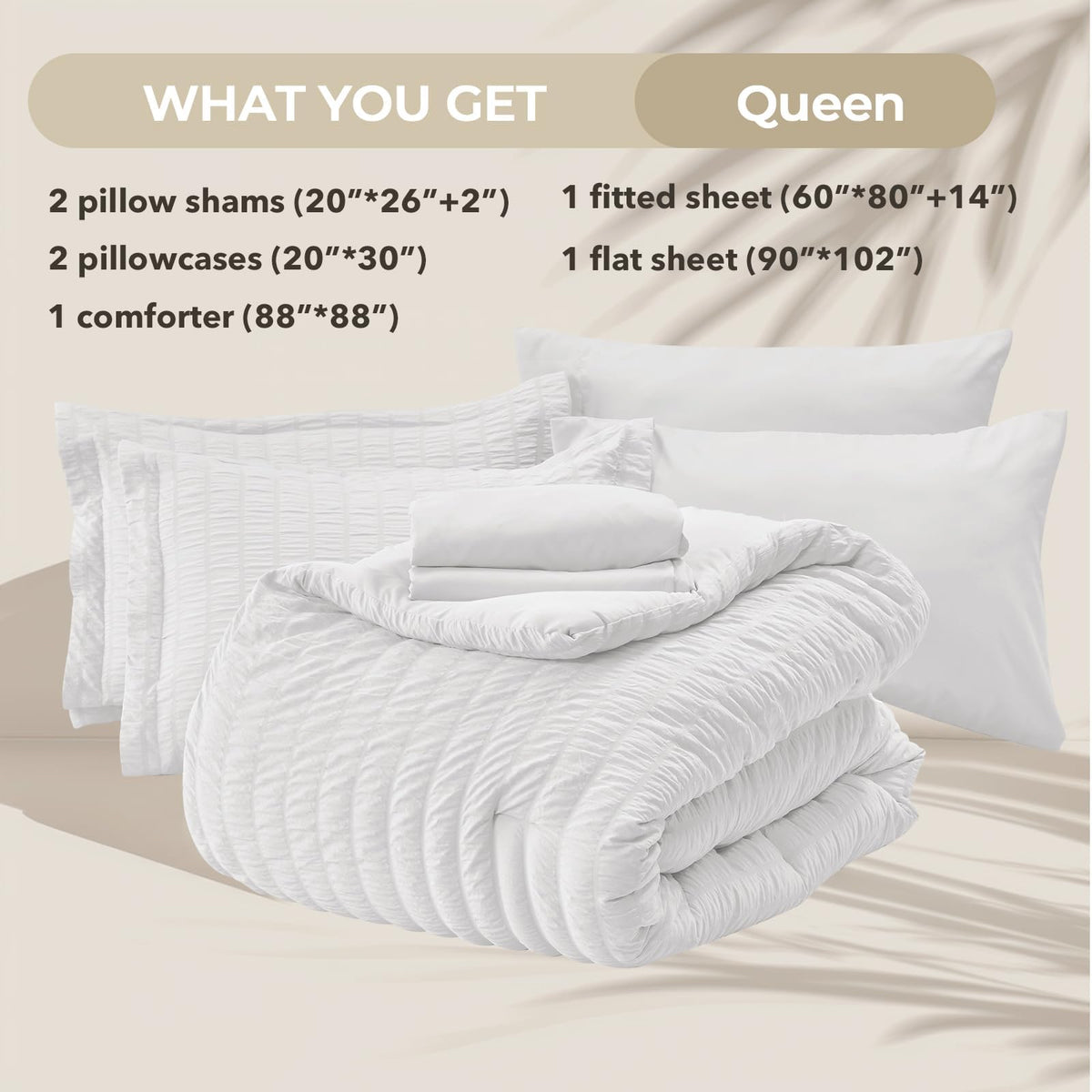 HYMOKEGE 88 x 88 inch comforter close-up shows plush loft and warmth.